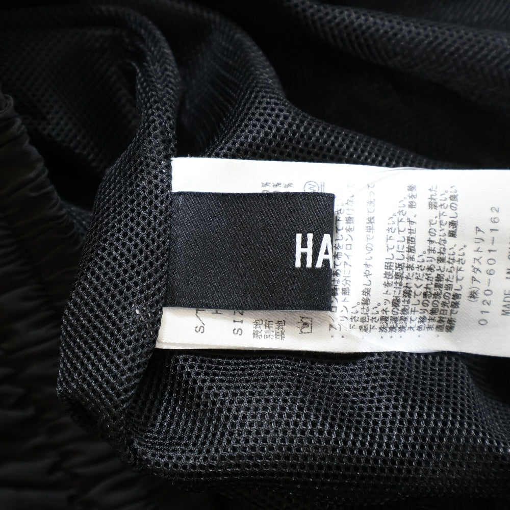 HARE(ハレ) サイドスナップボタン ナイロン バギーパンツ ブラック HA010152TO