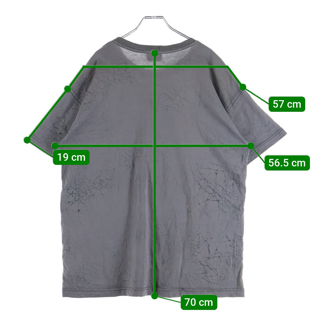 DIESEL(ディーゼル) T-NORM-T8 胸ロゴ刺繍 半袖Tシャツ カットソー グレー A18486 0PLBU