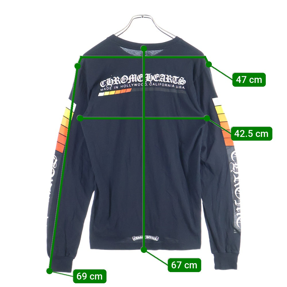 CHROME HEARTS(クロムハーツ) LONG SLEEVE T-SHIRT POCKET HOLLYWOOD 長袖TシャツロンTロングスリーブ ブラック