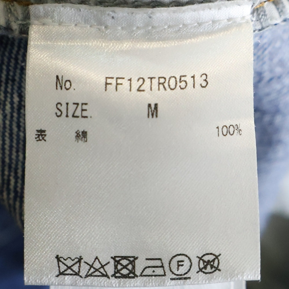 Feng Chen Wang(フェン チェン ワン) WASHED JEANS デニム カーゴパンツ インディゴ FF12TRO513