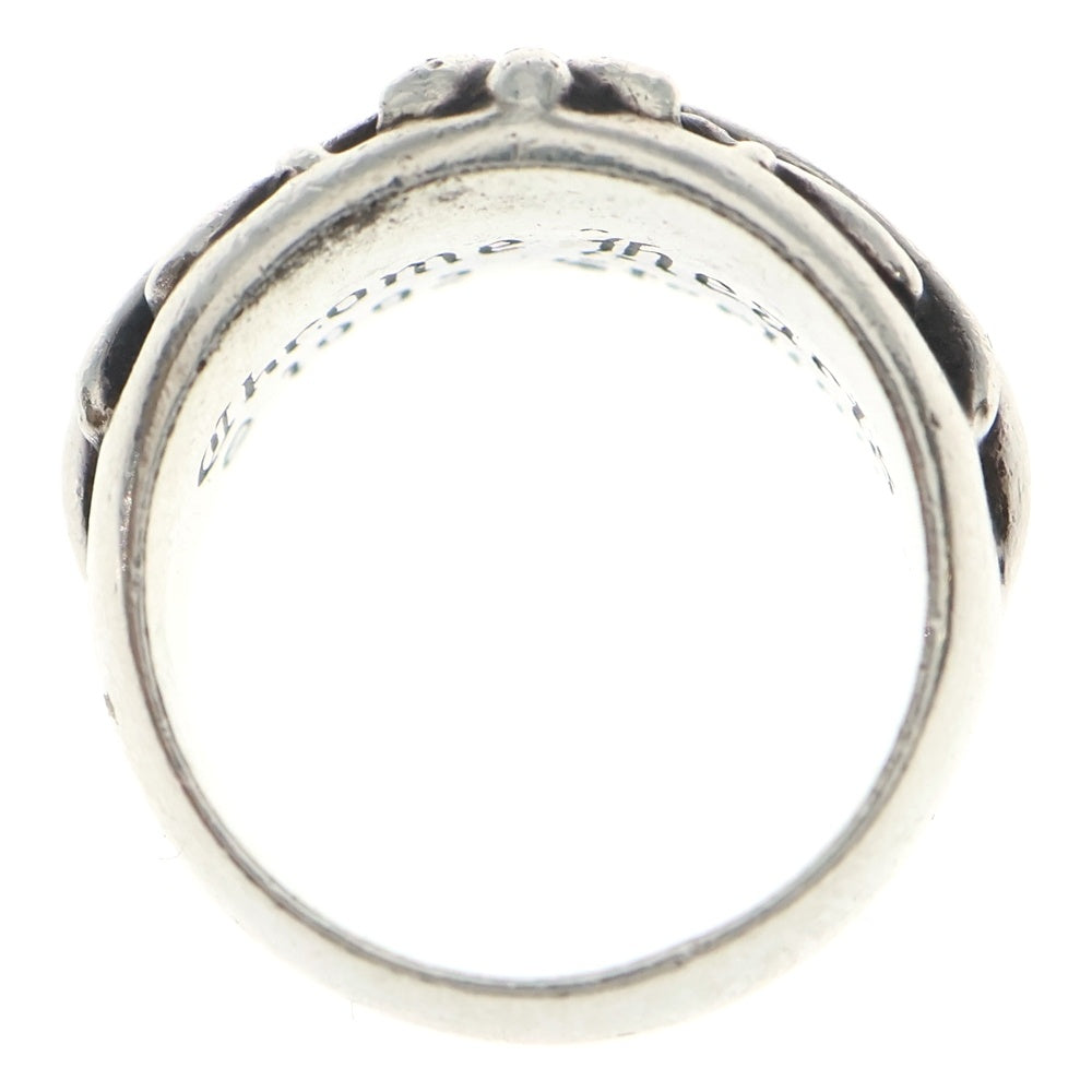 CHROME HEARTS(クロムハーツ) FLRL CRS PAVE フローラルクロス リング パヴェダイヤ シルバー
