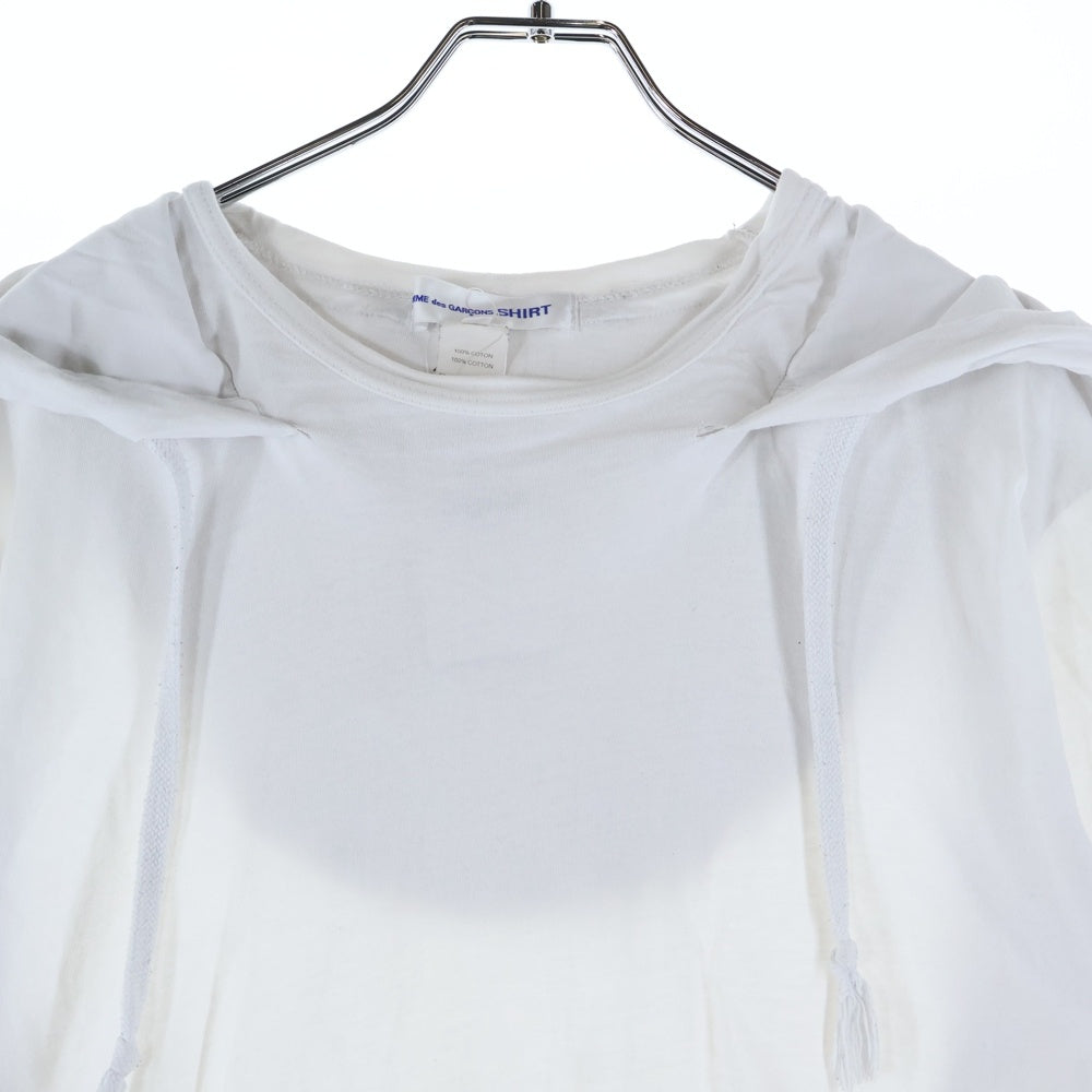 COMME des GARCONS SHIRT(コムデギャルソンシャツ) Cotton Jersey Plain コットン ジュエリー プレイン 半袖パーカー ホワイト S28113