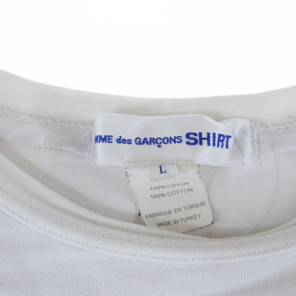 COMME des GARCONS SHIRT(コムデギャルソンシャツ) Cotton Jersey Plain コットン ジュエリー プレイン 半袖パーカー ホワイト S28113