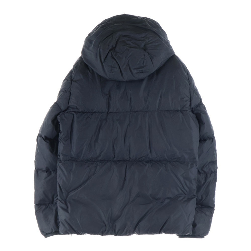 MONCLER(モンクレール) 19AW MONTCLA モンクラー ロゴ刺繍 ラバーワッペン フーデッド ジップアップ ダウンジャケット ブラック E20914194385 C0300