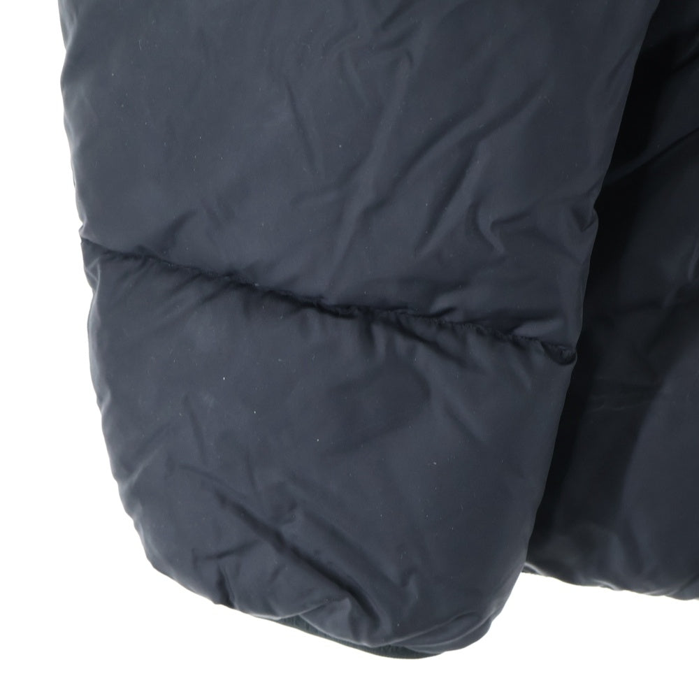 MONCLER(モンクレール) 19AW MONTCLA モンクラー ロゴ刺繍 ラバーワッペン フーデッド ジップアップ ダウンジャケット ブラック E20914194385 C0300