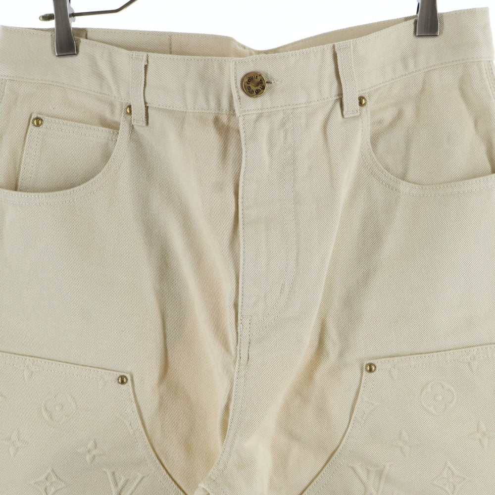 LOUIS VUITTON(ルイヴィトン) 23SS Monogram Carpenter Long Pants モノグラムカーペンターパンツ RM231Q TZ0 HOD45W アイボリーホワイト