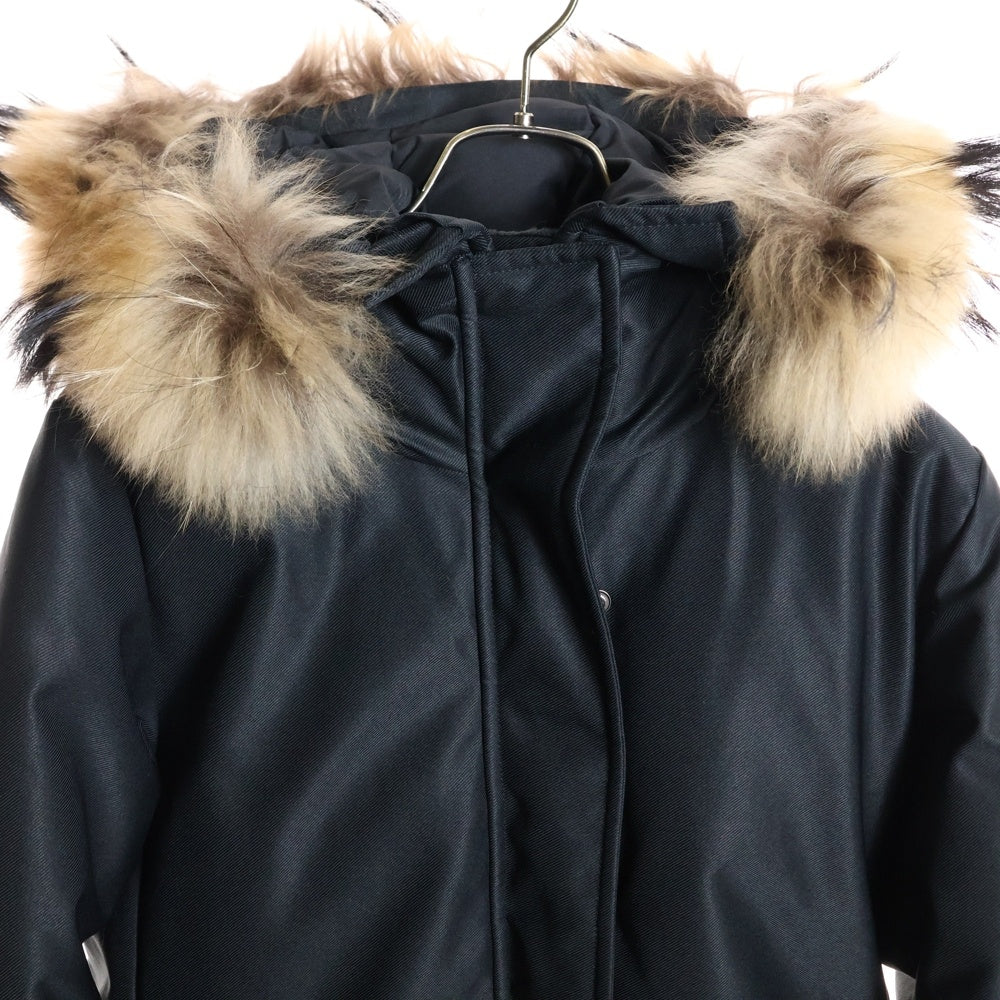 PYRENEX(ピレネックス) SPOUTNIC MINI RIPSTOP ファー付き スプートニック ミニ リップストップ ダウンジャケット ブラック W22P1