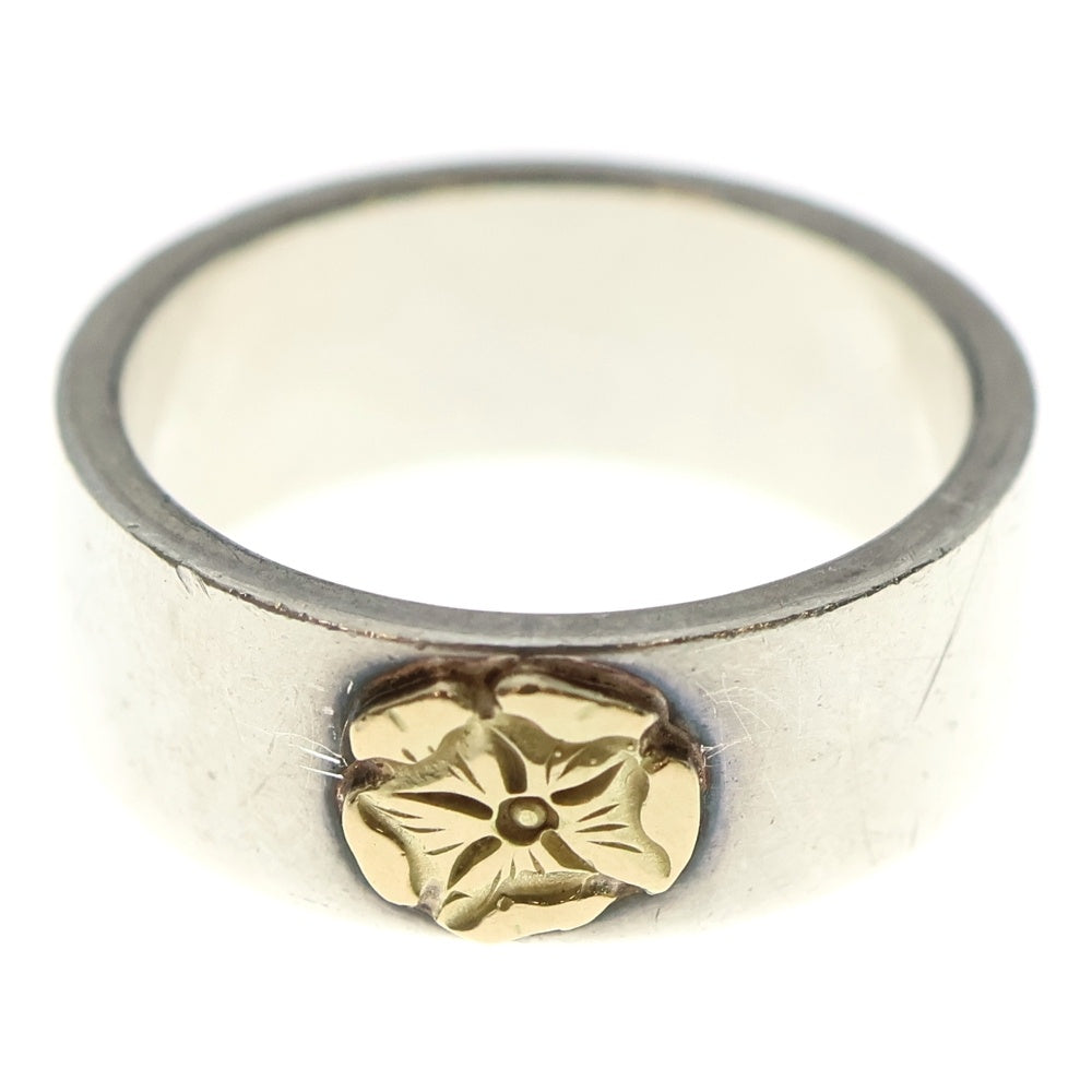 goro's(ゴローズ) ローズ平打ちリング シルバー/ゴールド