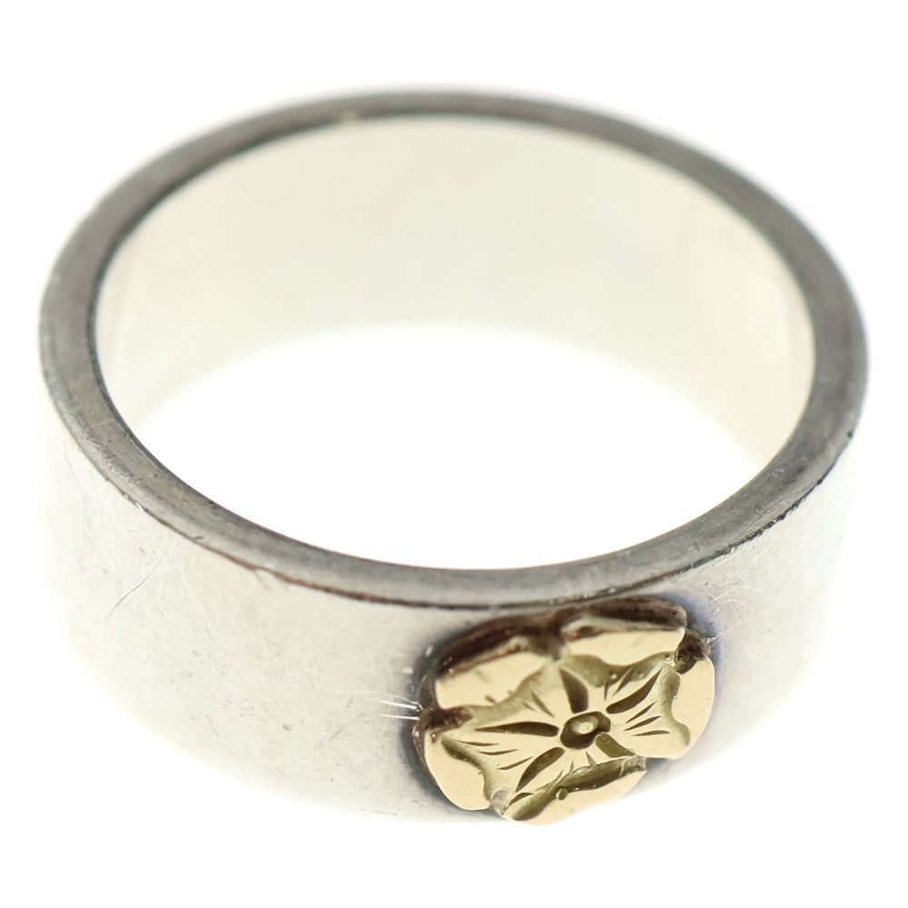 goro's(ゴローズ) ローズ平打ちリング シルバー/ゴールド