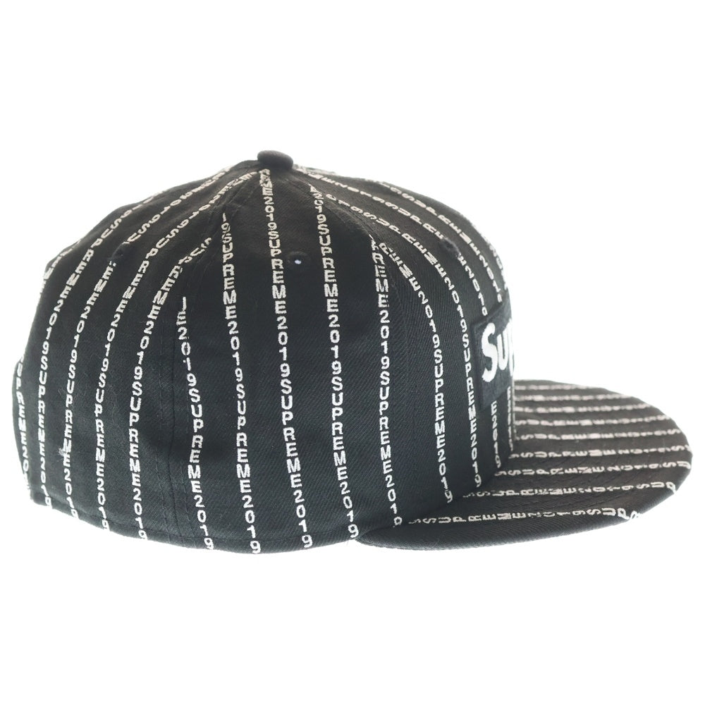 SUPREME(シュプリーム) 19SS ×NEW ERA Text Stripe Cap ニューエラ