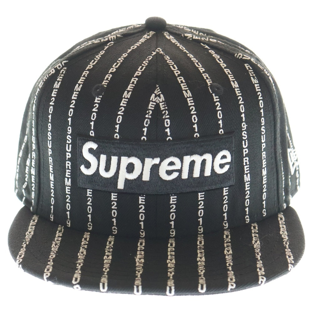 SUPREME シュプリーム ベースボールキャップ ストライプキャップ SUPREME(シュプリーム) 19SS ×NEW ERA Text Stripe Cap ニューエラ