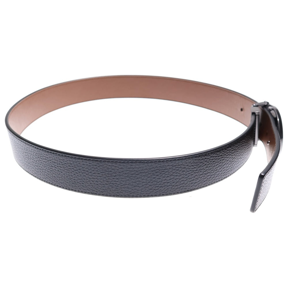 COACH(コーチ) Cロゴ バックルカットトゥ リバーシブル レザーベルト ブラック/ブラウン レディース