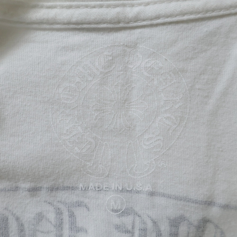 CHROME HEARTS(クロムハーツ) Osaka Scroll Label Logo Tee 大阪限定 大阪スクロールラベルロゴ ポケット付き 半袖Tシャツ ホワイト