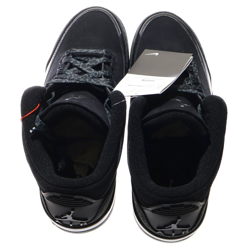 NIKE(ナイキ) AIR JORDAN 3 RETRO BLACK CAT CT8532-001 エアジョーダン3 レトロ ブラックキャット ハイカットスニーカー ブラック US8/26cm