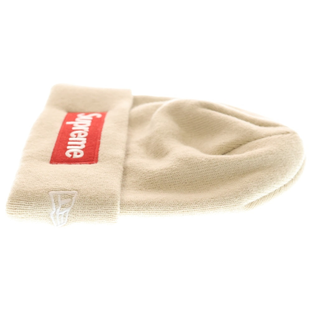 SUPREME(シュプリーム) 24AW ×NEW ERA Box Logo Beanie ボックスロゴ ビーニー ベージュ