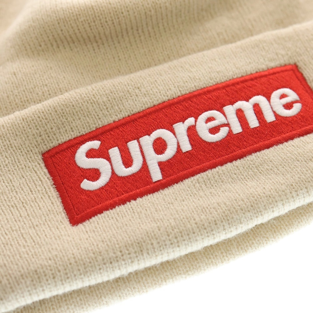 SUPREME(シュプリーム) 24AW ×NEW ERA Box Logo Beanie ボックスロゴ ビーニー ベージュ