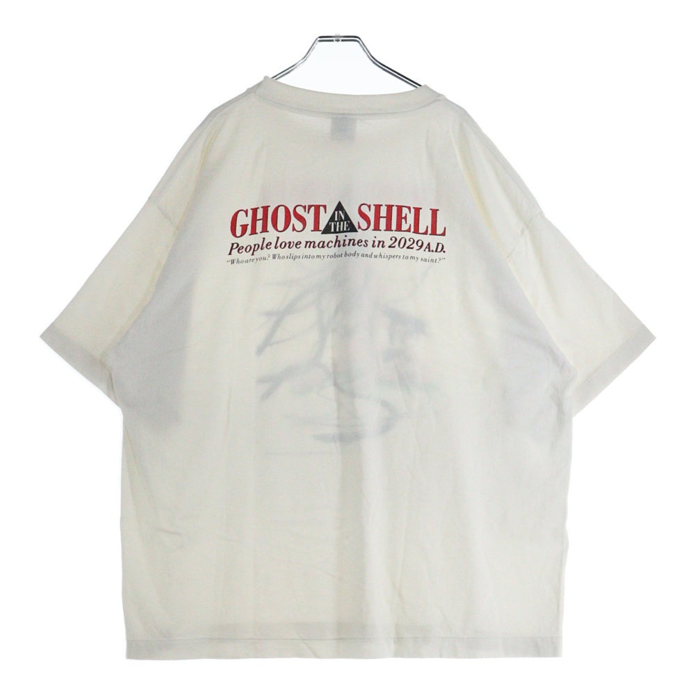 SAINT MICHAEL(セントマイケル) 24AW GITS GS_SS TEE 攻殻機動隊 ゴーストイン ザシェルプリント半袖Tシャツ カットソー ホワイト SM-YS1-0000-C32