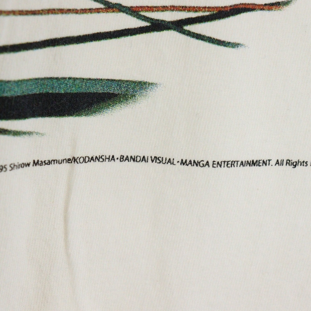 SAINT MICHAEL(セントマイケル) 24AW GITS GS_SS TEE 攻殻機動隊 ゴーストイン ザシェルプリント半袖Tシャツ カットソー ホワイト SM-YS1-0000-C32