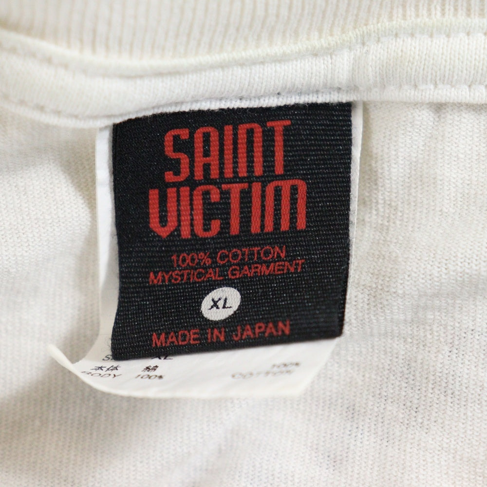 SAINT MICHAEL(セントマイケル) 24AW GITS GS_SS TEE 攻殻機動隊 ゴーストイン ザシェルプリント半袖Tシャツ カットソー ホワイト SM-YS1-0000-C32