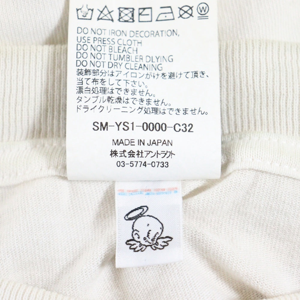 SAINT MICHAEL(セントマイケル) 24AW GITS GS_SS TEE 攻殻機動隊 ゴーストイン ザシェルプリント半袖Tシャツ カットソー ホワイト SM-YS1-0000-C32