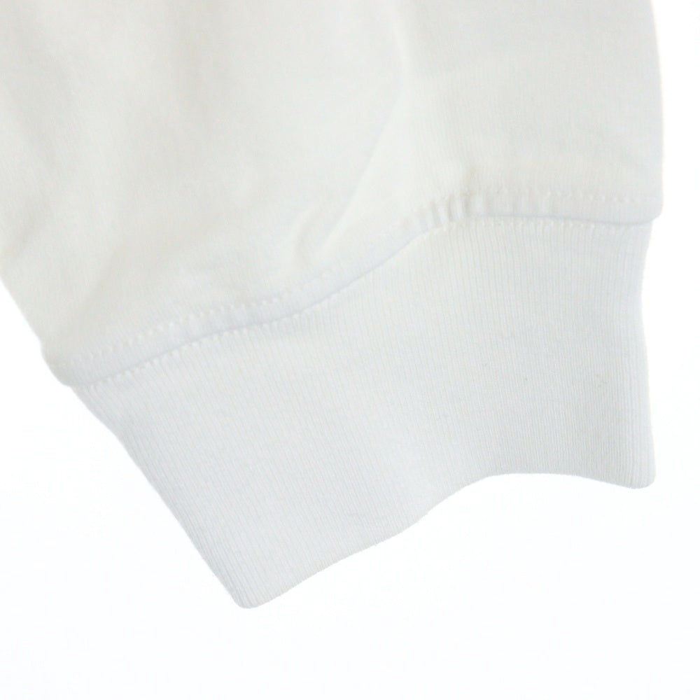 STONE ISLAND(ストーンアイランド) 21AW GAUZED COTTON 長袖Tシャツ 袖ロゴパッチ ホワイト 751564450