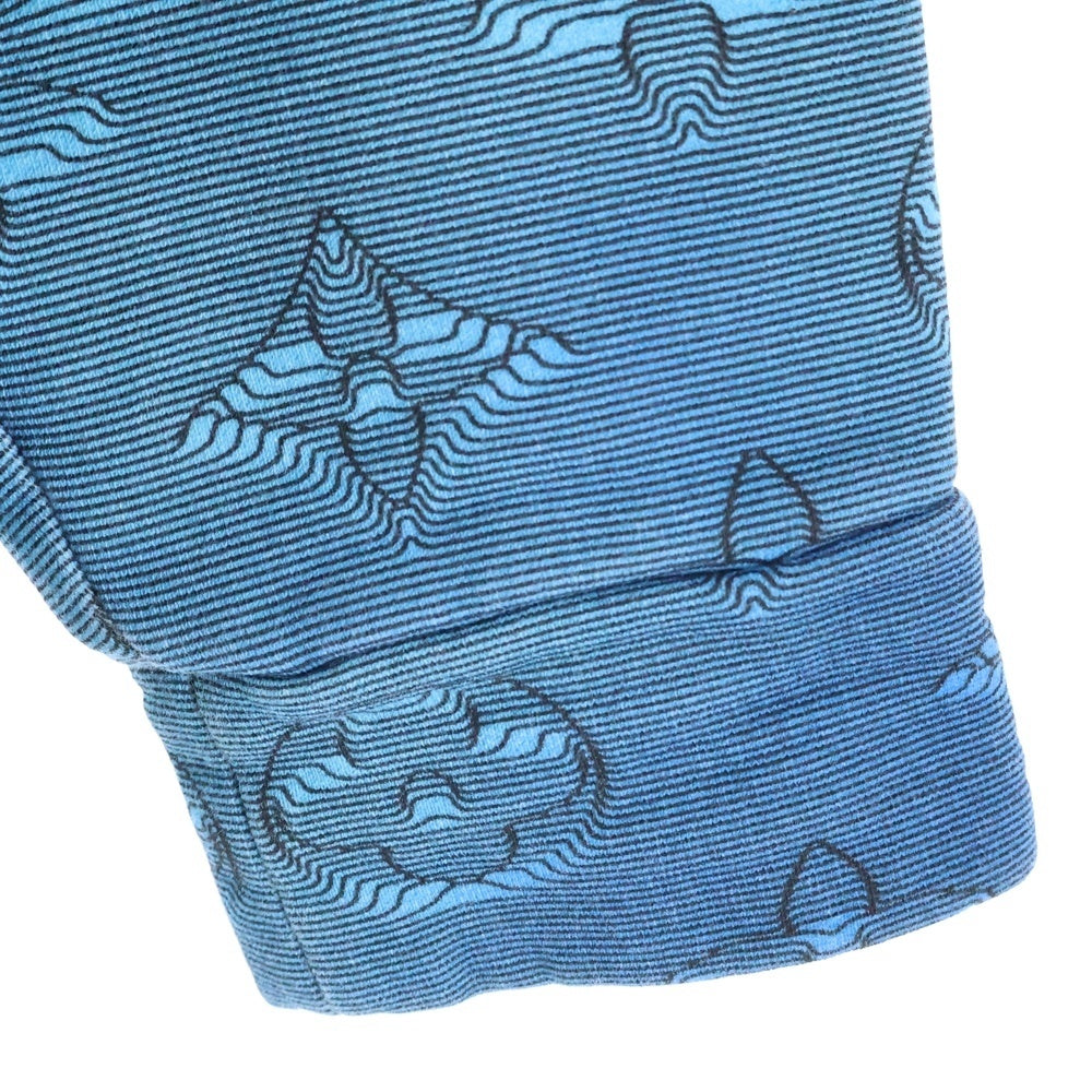 LOUIS VUITTON(ルイヴィトン) 22AW 3Dモノグラム総柄 フーディ プルオーバー スウェットパーカー ブルー RM222Q IHN HNY41W