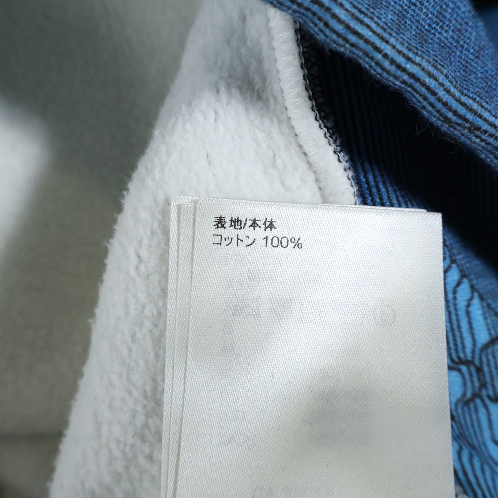 LOUIS VUITTON(ルイヴィトン) 22AW 3Dモノグラム総柄 フーディ プルオーバー スウェットパーカー ブルー RM222Q IHN HNY41W