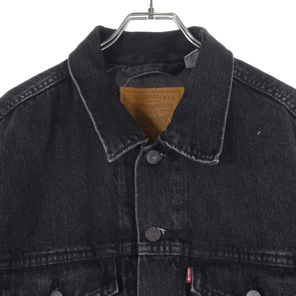 Levi's(リーバイス) 牛革パッチ デニムジャケット ブラック S110784 NXBD