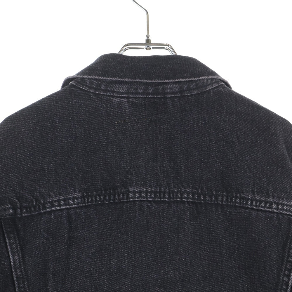 Levi's(リーバイス) 牛革パッチ デニムジャケット ブラック S110784 NXBD