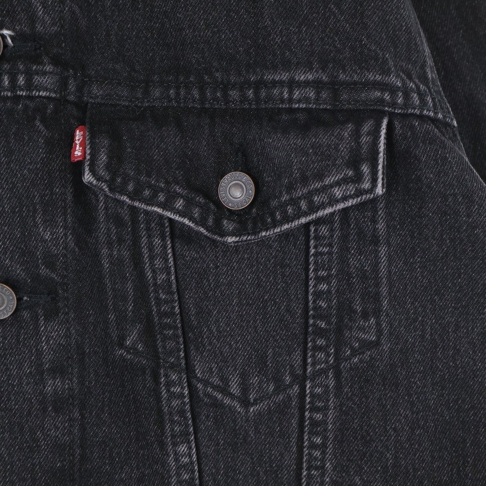 Levi's(リーバイス) 牛革パッチ デニムジャケット ブラック S110784 NXBD