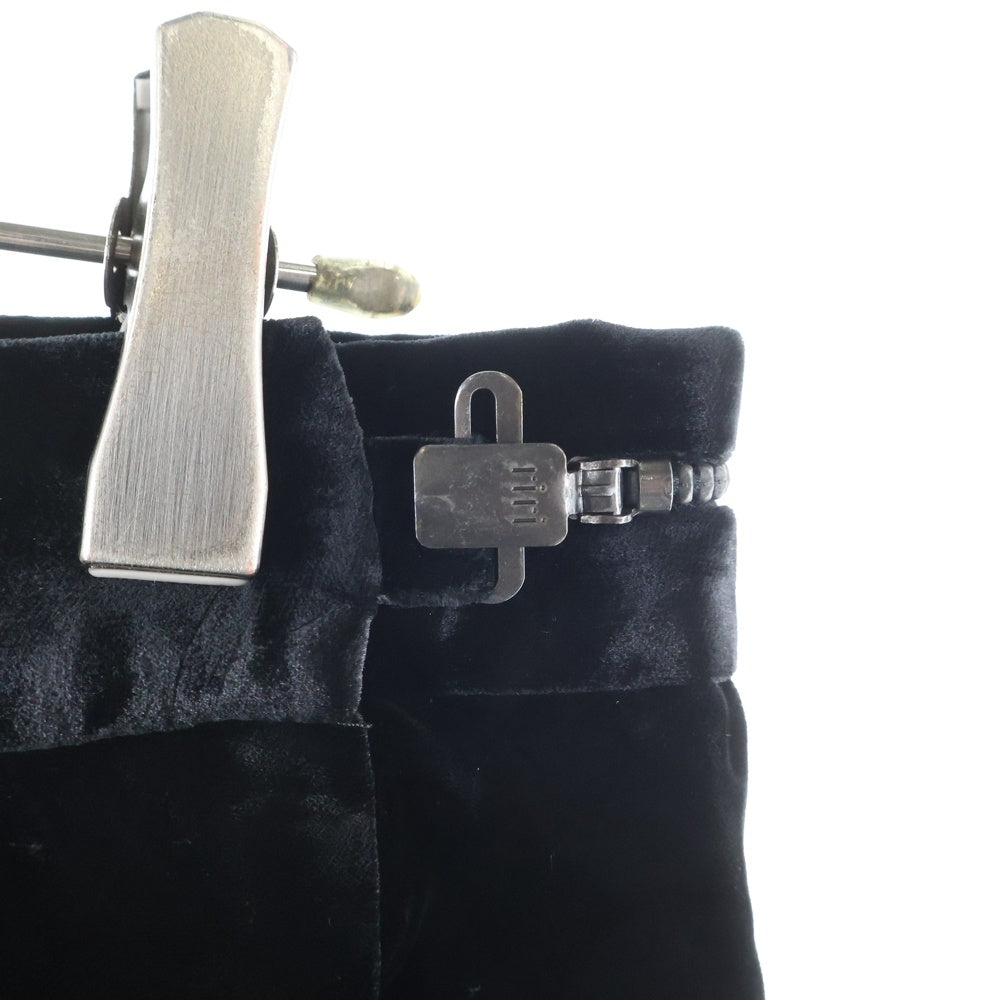 EMPORIO ARMANI(エンポリオアルマーニ) ベロアパンツ テーパード ブラック