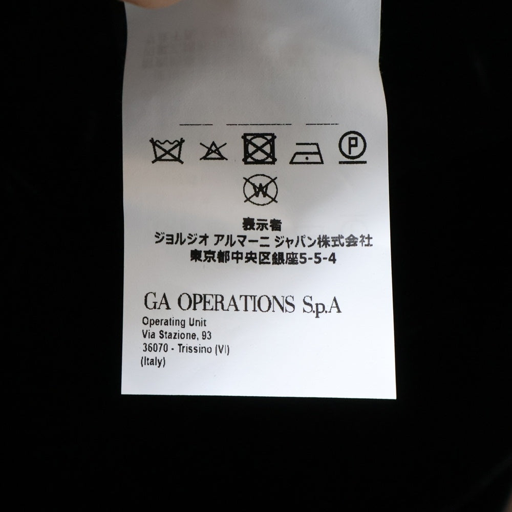 EMPORIO ARMANI(エンポリオアルマーニ) ベロアパンツ テーパード ブラック