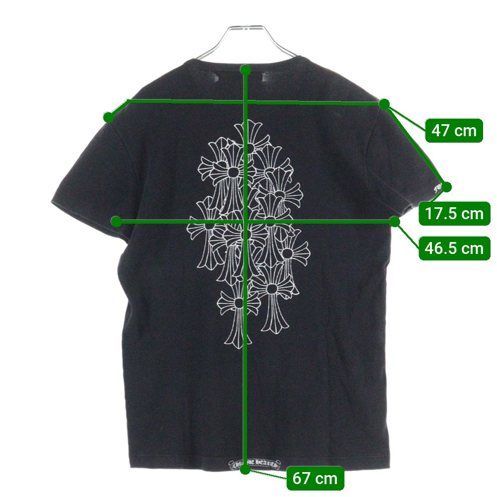 CHROME HEARTS(クロムハーツ) Thermal Tee バックセメタリープリント サーマル半袖カットソー ブラック