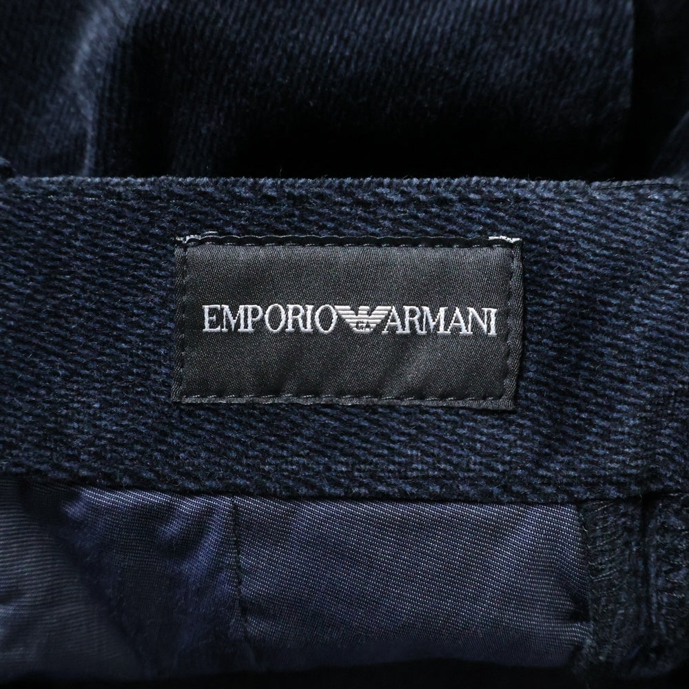 EMPORIO ARMANI(エンポリオアルマーニ) スラックスパンツ ベロア ネイビー 11P11S 11686