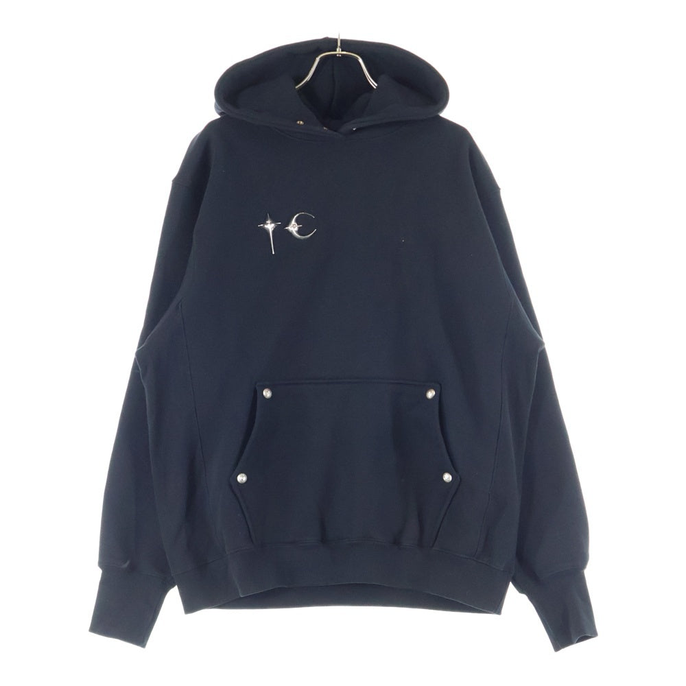 THUG CLUB(サグクラブ) ARMOR HOODIE TC23TS0702 ロゴスウェット プルオーバーパーカー ブラック