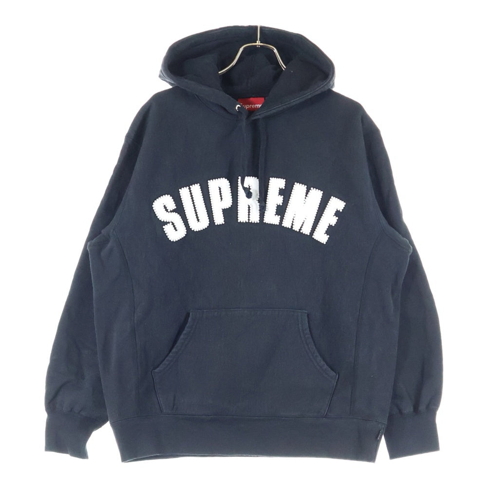 SUPREME(シュプリーム) 21AW Pearl Logo Hooded Sweatshirt パールロゴ フーデッド スウェット プルオーバーパーカー ブラック