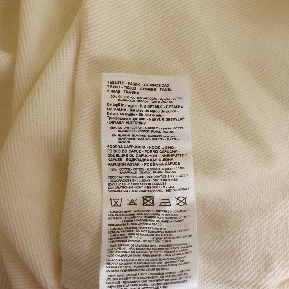 Armani Exchange(アルマーニ エクスチェンジ) Pullover Hoodie プルオーバーパーカー フロントロゴ刺繍 クリーム 3RZMKF ZJ1ZZ