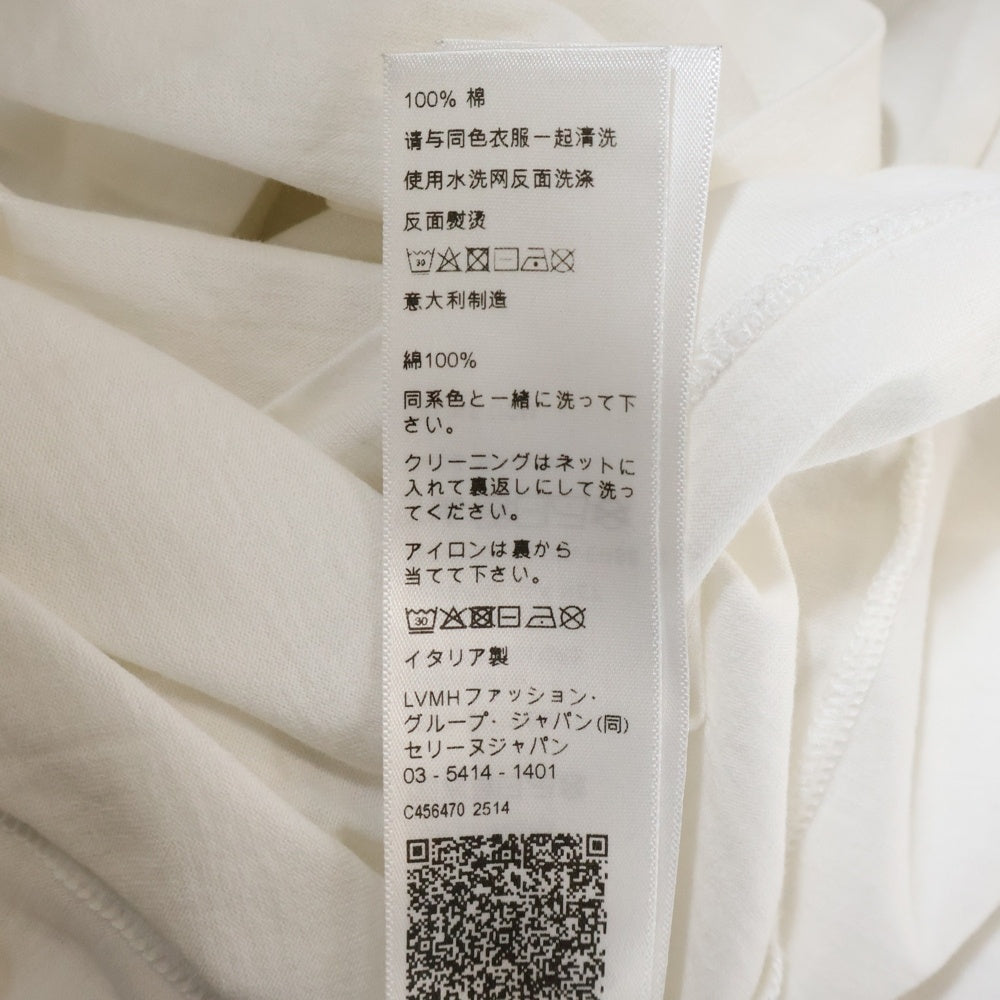 CELINE(セリーヌ) 24SS トリオンフ 胸ロゴ 半袖Tシャツ カットソー ホワイト 2X04I671Q.01OB