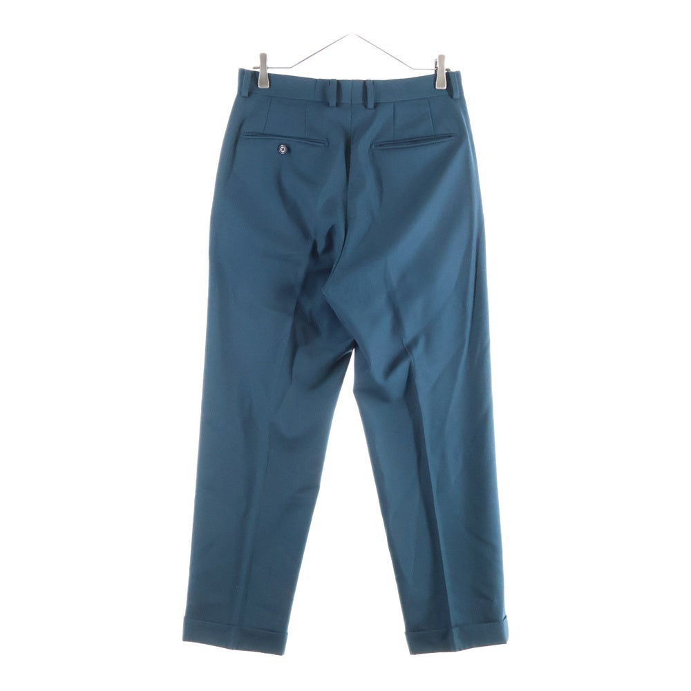 WACKO MARIA(ワコマリア) 23AW × DORMEUIL DOUBLE PLEATED TROUSERS ドメール ダブルプリーツド トラウザーパンツ ブルー 23FW-WMP-TR18