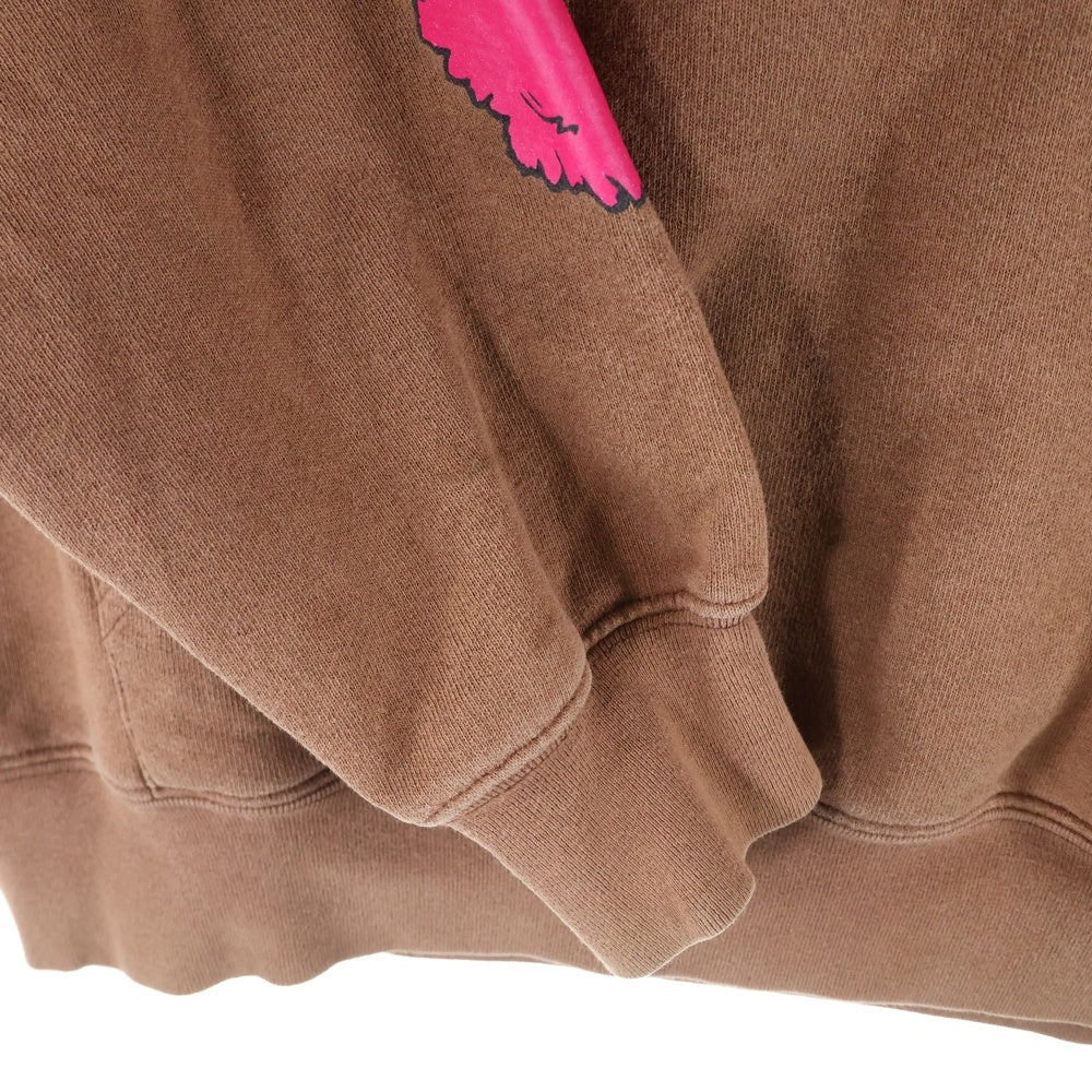 CHROME HEARTS(クロムハーツ) 19AW ×MATTY BOY PPO STRUCTURE HD PLVR ×マッティボーイ ストラクチャー スウェット プルオーバーパーカー ブラウン