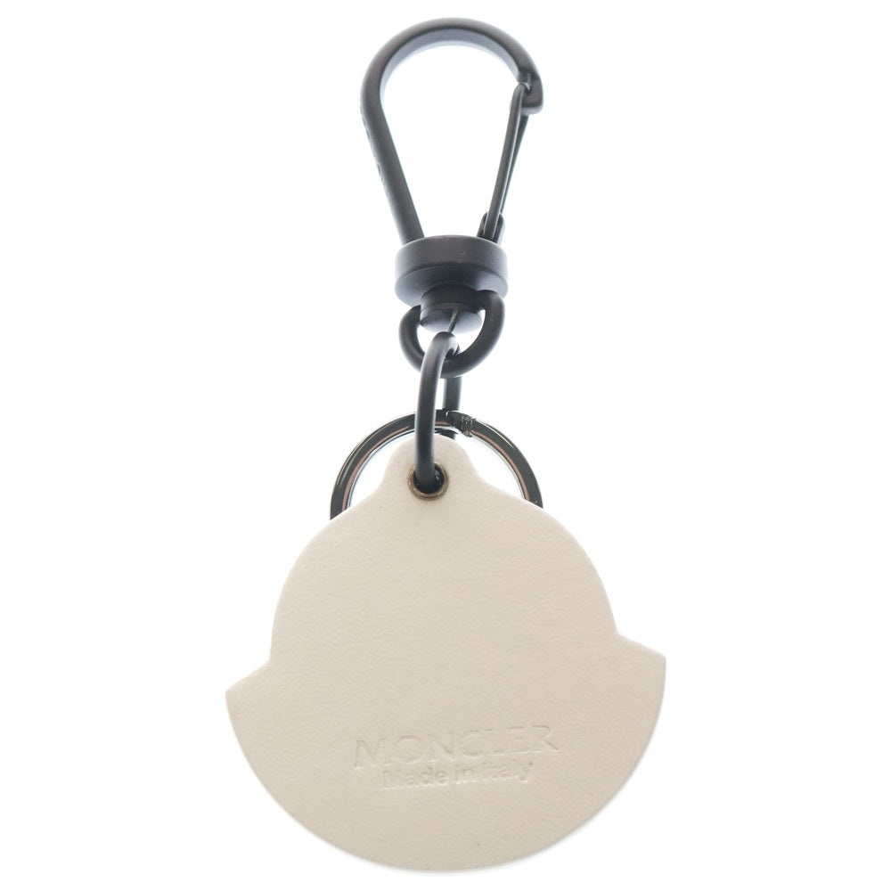 MONCLER(モンクレール) 24SS KEY RING 立体アイコンロゴ キーリング バッグチャーム ホワイト J109A 6F00007 M2489