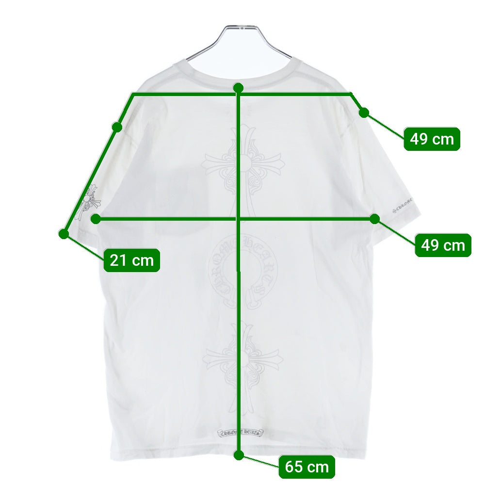 CHROME HEARTS(クロムハーツ) CH Print S/S T-shirts バックプリントロゴ 半袖Tシャツカットソー ホワイト