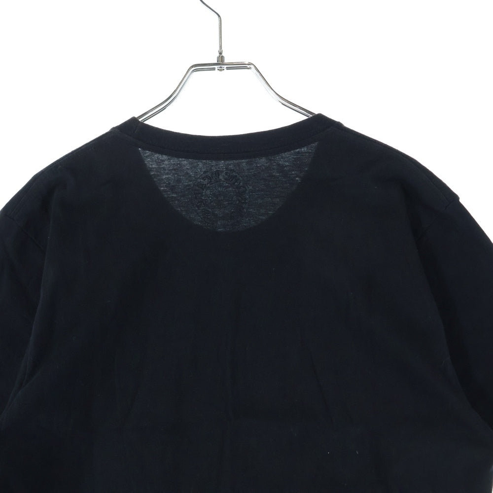 CHROME HEARTS(クロムハーツ) NECK LOGO S/S TEE ネックロゴ 半袖Tシャツ カットソー ブラック/ブルー