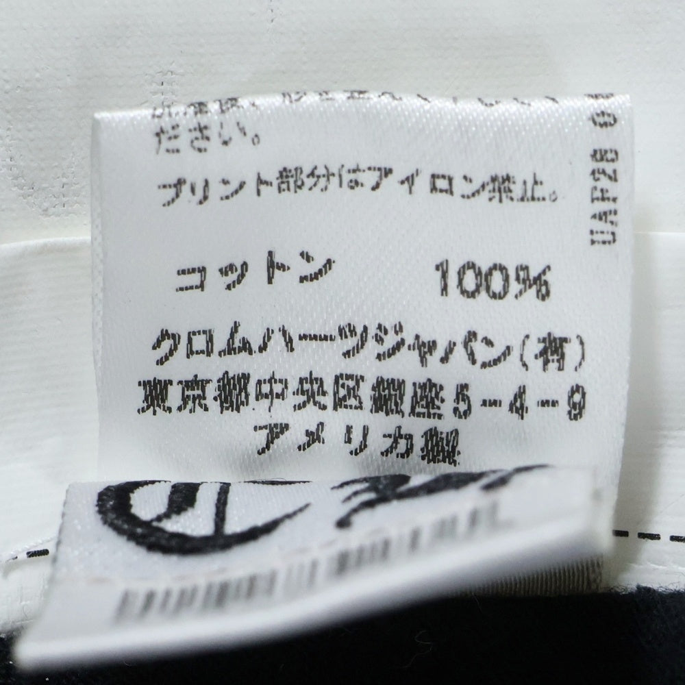 CHROME HEARTS(クロムハーツ) NECK LOGO S/S TEE ネックロゴ 半袖Tシャツ カットソー ブラック/ブルー