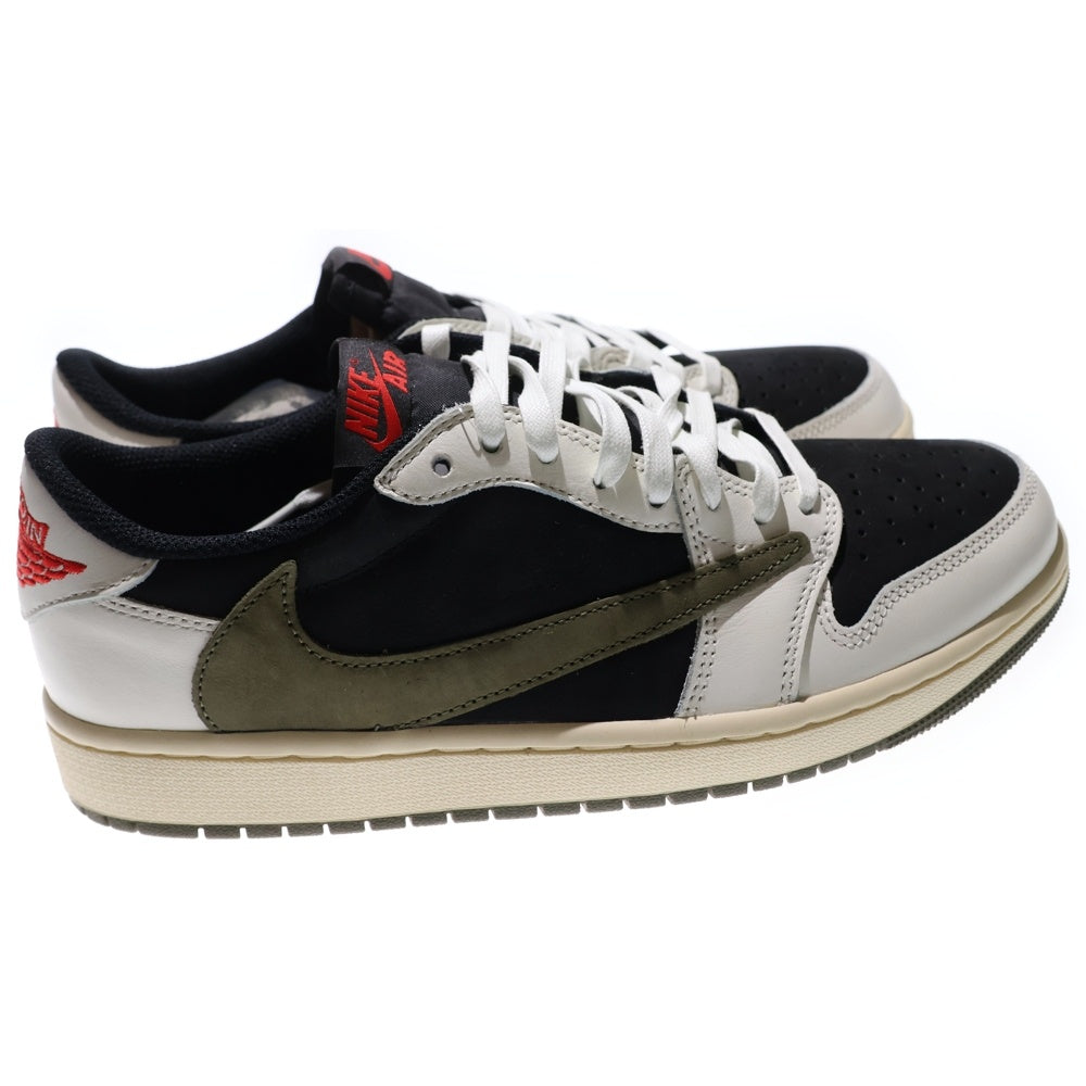NIKE(ナイキ) ×TRAVIS SCOTT WMNS AIR JORDAN 1 LOW OG Medium Olive DZ4137-106 トラヴィススコット ウィメンズ エアジョーダン1 ローカットスニーカー レディース