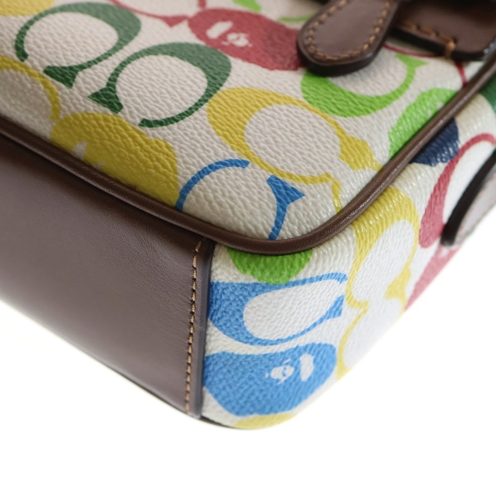 COACH(コーチ) ×A BATHING APE Crossbody In Signature Canvas With Ape Head ア ベイシング エイプ キャンバス ショルダーバッグ マルチカラー 88829 レディース