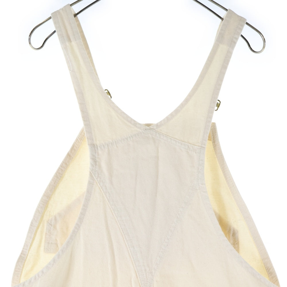 CARHARTT(カーハート) レザーロゴ ダブルニー オーバーオール ベージュ R34 NAT