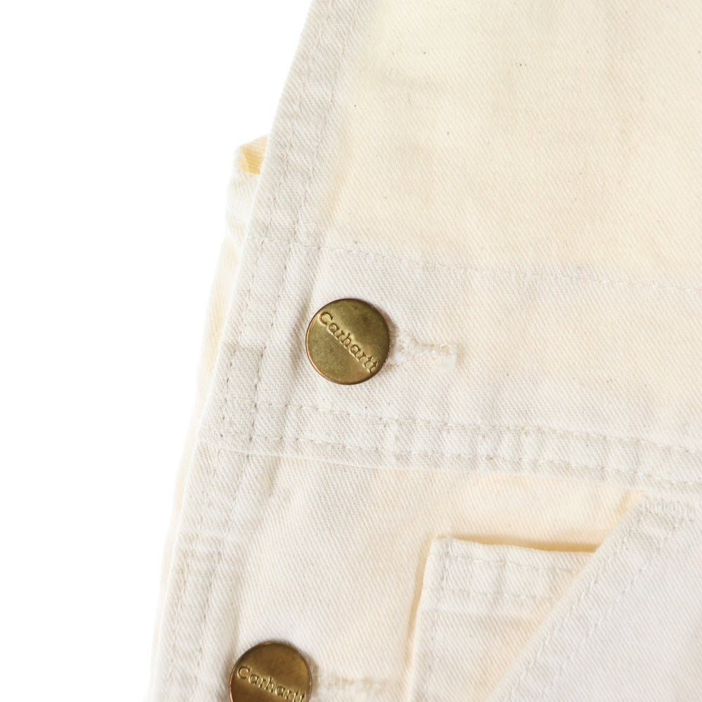 CARHARTT(カーハート) レザーロゴ ダブルニー オーバーオール ベージュ R34 NAT