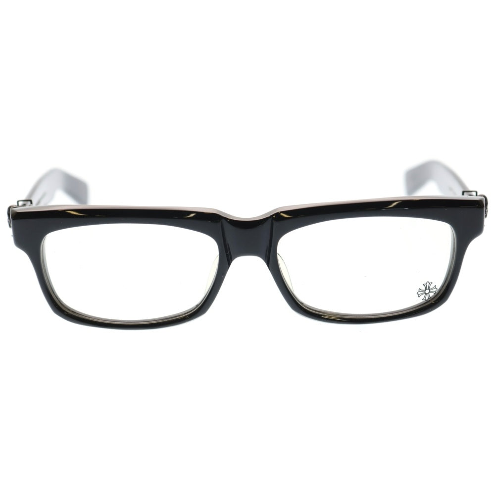 CHROME HEARTS(クロムハーツ) FOTI H.T. 1 フォティモチーフ クリアレンズ サングラス メガネ ブラック/シルバー