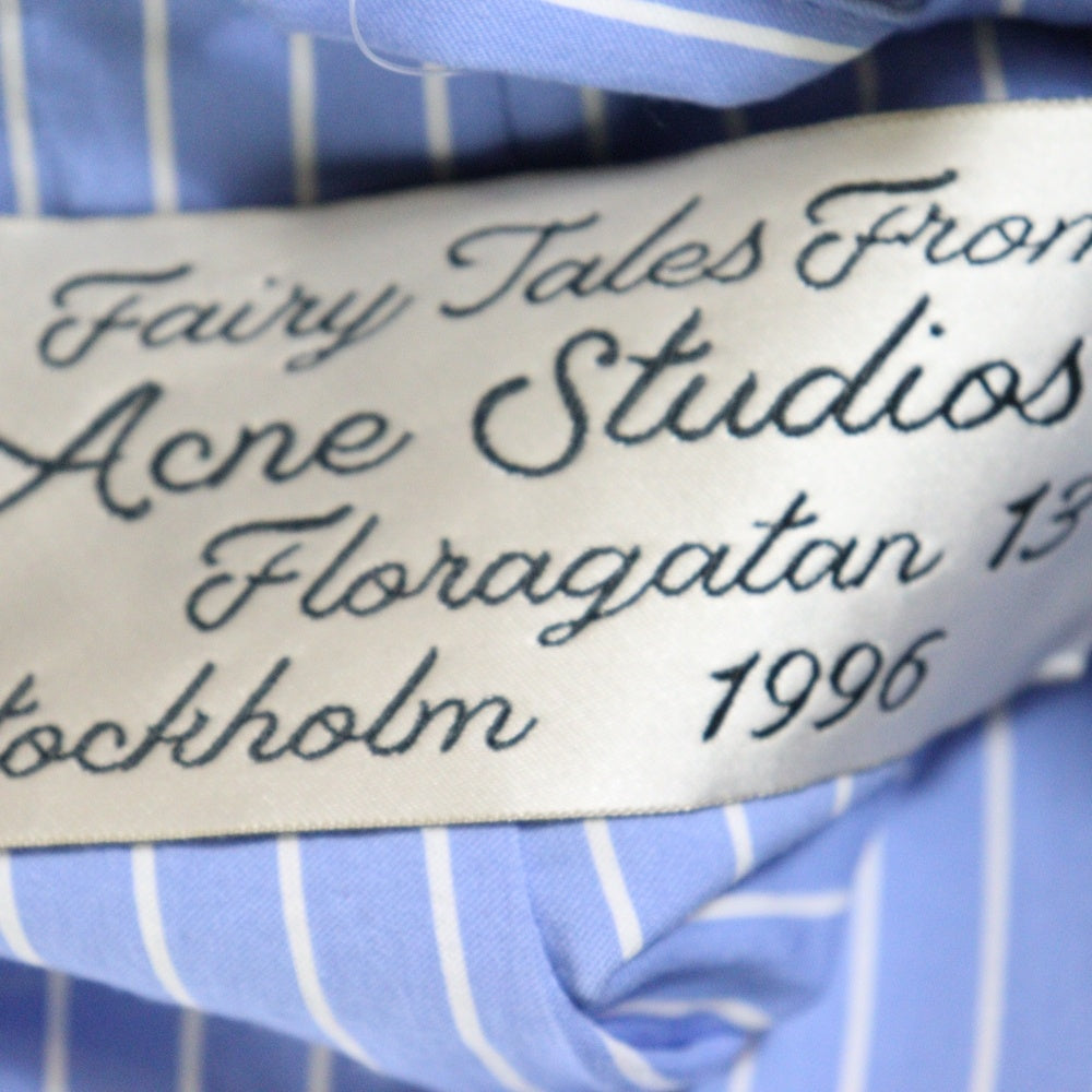 Acne Studios(アクネ ストゥディオズ) 25AW レイヤードスーツジャケット ストライプテーラード ブラック/ブルー FN-WN-SUIT000647 AH0309